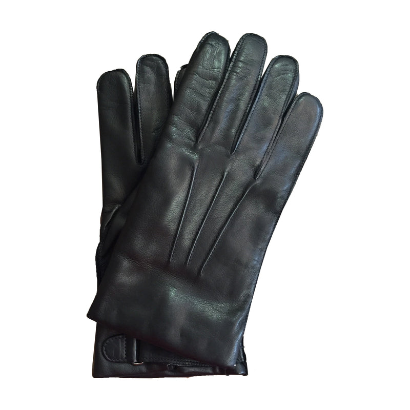 Gants en cuir doublés de cachemire cousus à la main pour hommes-Peter