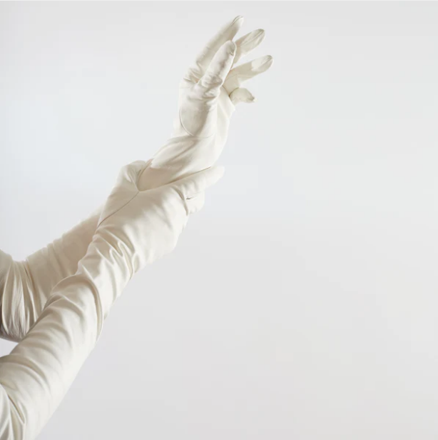 Gants longs en cuir Opera pour femmes - Montserrat 16BT