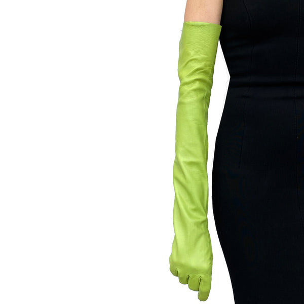 Gant classique en cuir d'opéra pour femmes - Montserrat 16bt non doublé