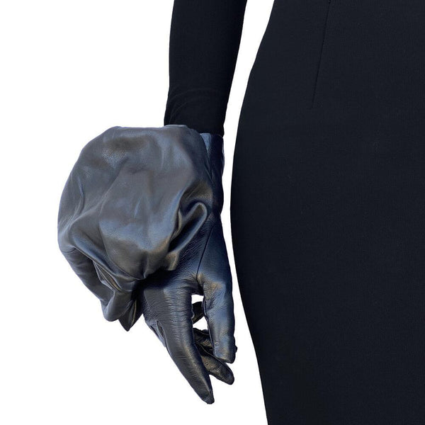 Gants en cuir de luxe classiques Rose Head pour femmes - Jordan