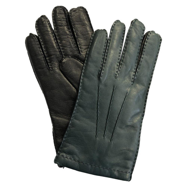 Gants en cuir bicolores doublés de cachemire pour hommes - Ruddock