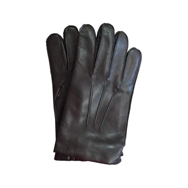 Gants en cuir doublés de cachemire cousus à la main pour hommes-Peter
